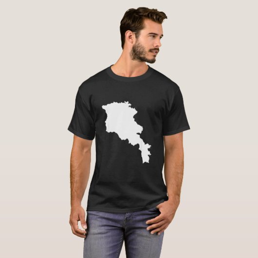 T-shirt Armenia map (Devant entier)