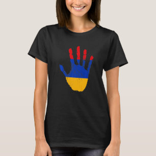 T-shirt Arménie Drapeau Arménien Caucase Vintage Main Jere