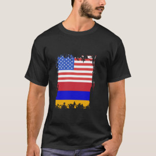 T-shirt Arménie Drapeau USA Amérique Arménie Fierté arméni