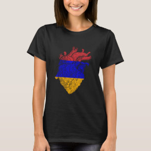 T-shirt Arménie Fierté arménienne Drapeau de l'Arménie Cœu