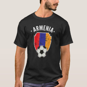 T-shirt Arménie Football Arménie Drapeau Football Fierté a