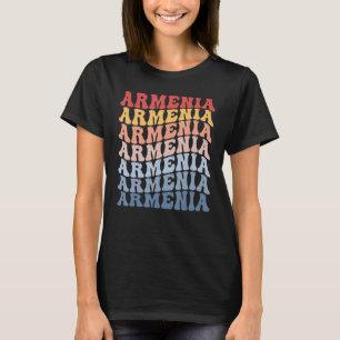 T-shirt Arménie Groovy Rétro Arménien