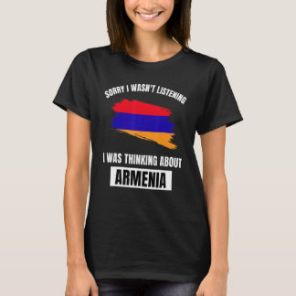 T-shirt Arménie Love Désolé de ne pas avoir écouté la pens
