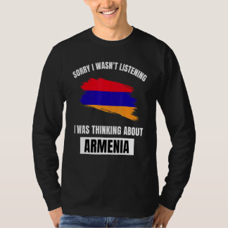 T-shirt Arménie Love Désolé de ne pas avoir écouté la pens