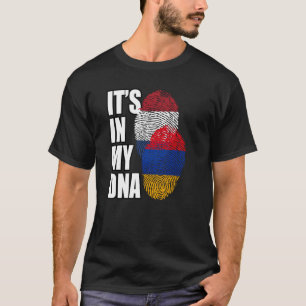 T-shirt Arménien et hollandais mélange patrimoine drapeau 