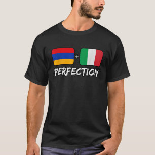 T-shirt Arménien Et Italien PerfectionMélanger ADN Drapeau
