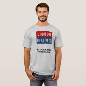 T-shirt armes à feu de liquer (Devant entier)