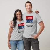 T-shirt armes à feu de liquer (Unisexe)