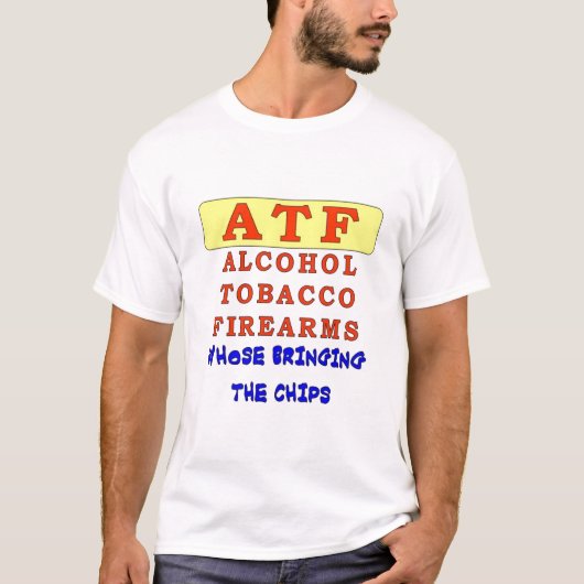 T-SHIRT ARMES À FEU DE TABAC D'ALCOOL (Devant)