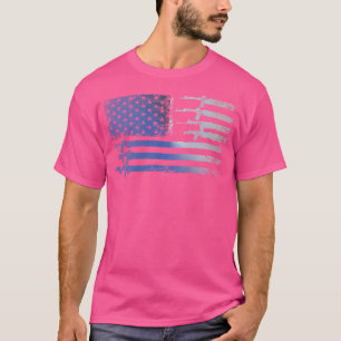 T-shirt Armes à feu Drapeau Anciens Combattants Distants R