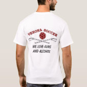 T-shirt Armes à feu et alcool (Dos)