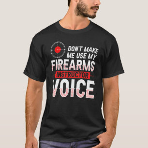 T-shirt Armes à feu instructeur pistolet tir sécurité Trai
