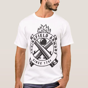 T-shirt Armes à feu Springfield Armes à feu douces 100 %