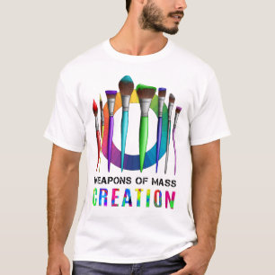 T-shirt Armes De Création De Masse Artiste-Peintre Amusan