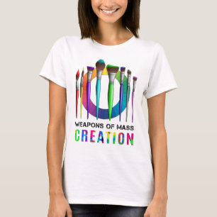 T-shirt Armes De Création De Masse Artiste-Peintre Amusan