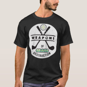 T-shirt Armes de destruction de l'herbe Drôle joueur de go