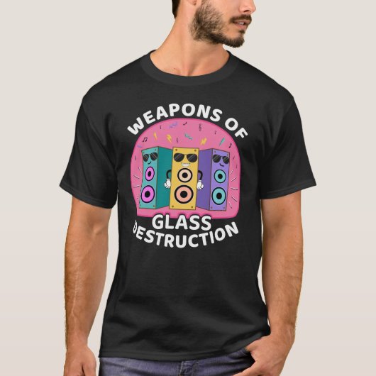 T-shirt Armes de destruction de verre Style années 90 (Devant)
