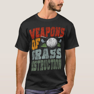 T-shirt Armes de gazon de golf vintage rétro