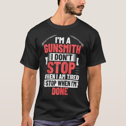 T-shirt Armes de gunsmith Guns Maker Citations Ragl (Devant)