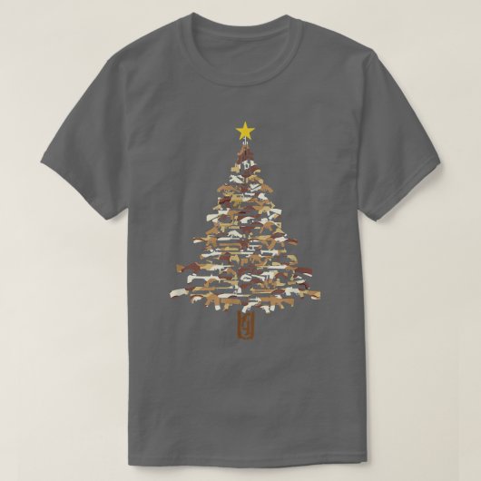 T-shirt Armes De Noël Camo Imprimer Cadeau De Noël Pour Ar (Design devant)