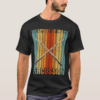 T-shirt Armes De Percussion Massive Amusement Batterie Mus