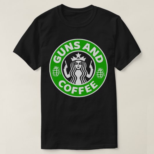 T-shirt Armes et café (Design devant)