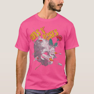 T-shirt Armes N'Rose Crâne officiel à aiguilles Vintage