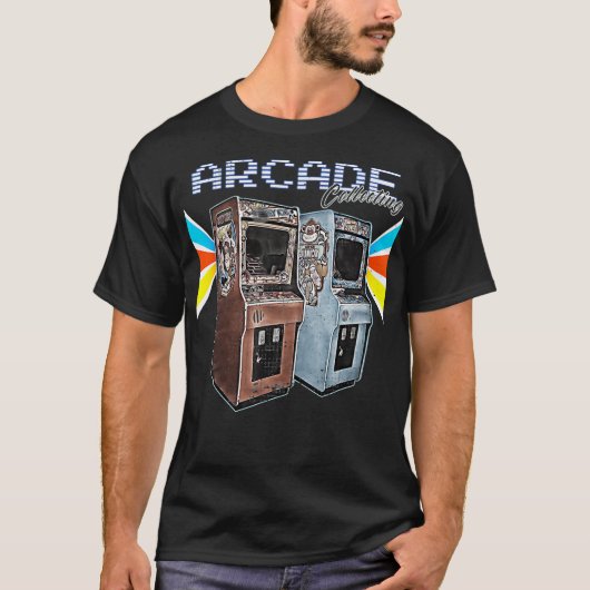 T-shirt Armoire d'arcade machine 1970 1980 1990 Jeu vidéo  (Devant)