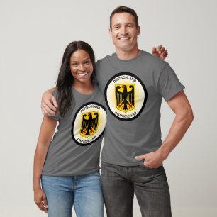 T-shirt Armoiries d'Allemagne en forme de cercle