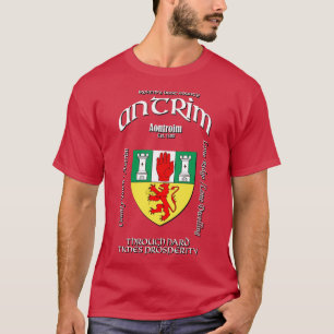 T-shirt Armoiries d'Antrim Irlande Irish Crest