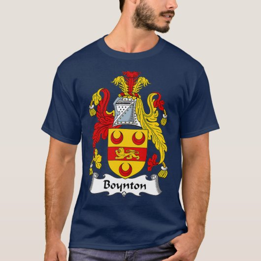 T-shirt Armoiries de Boynton Family Crest (Devant)
