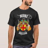 T-shirt Armoiries de Burke Crest *Ajouter l'emplacement* (Devant)