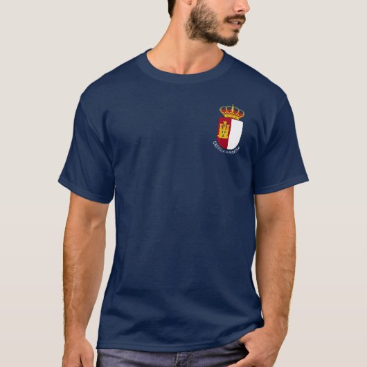 T-shirt Armoiries de Castilla La Mancha - Espagne (Devant)