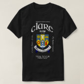 T-shirt Armoiries de Clare Irlande Irish Crest (Design devant)