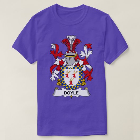 T-shirt Armoiries de Doyle Crest de famille (Design devant)