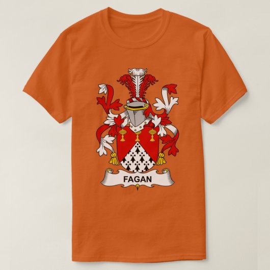 T-shirt Armoiries de Fagan Family Crest (Design devant)