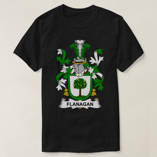 T-shirt Armoiries de Flanagan Crest de famille (Design devant)