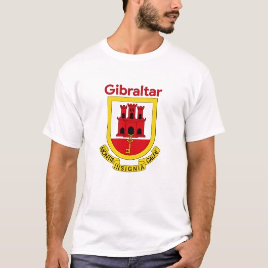 T-shirt Armoiries de Gibraltar (Devant)