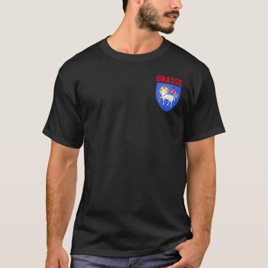T-shirt Armoiries de Grasse - Alpes-Maritimes (FR) (Devant)