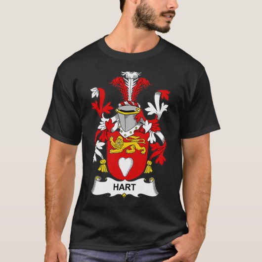 T-shirt Armoiries de Hart Crest de famille (Devant)