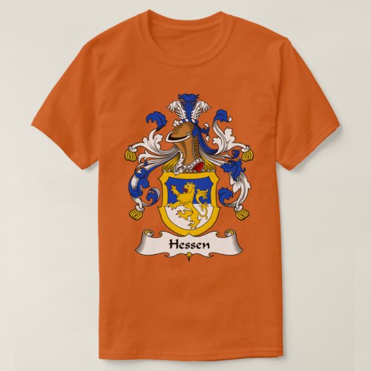 T-shirt Armoiries de Hessen Armoiries de la famille (Design devant)