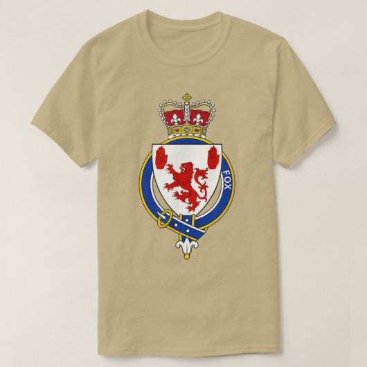 T-shirt Armoiries De La Famille Crest 1381 (Design devant)