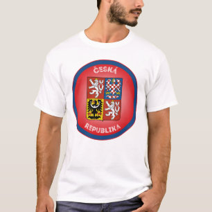 T-shirt Armoiries de la République tchèque en forme de cer