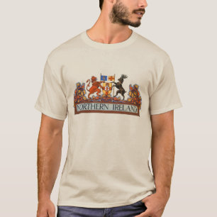 T-shirt Armoiries De L'Irlande Du Nord Vintage