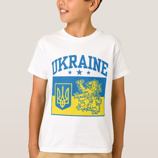 T-shirt Armoiries de l'Ukraine (Devant)