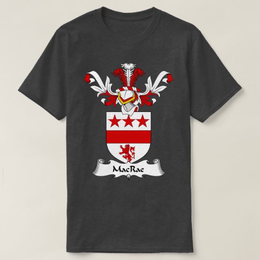 T-shirt Armoiries de MacRae Famille Crest (Design devant)