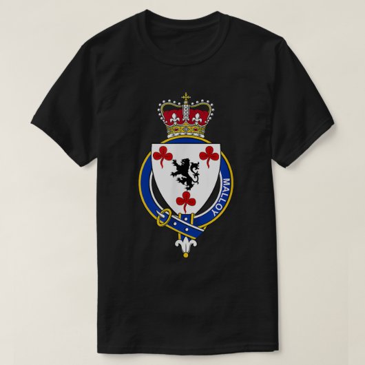 T-shirt Armoiries de Malloy Famille Crest (Design devant)