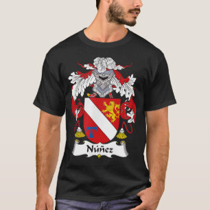 T-shirt Armoiries de Nunez Armoiries de la famille Crest 