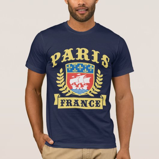 T-shirt Armoiries de Paris France (Devant)