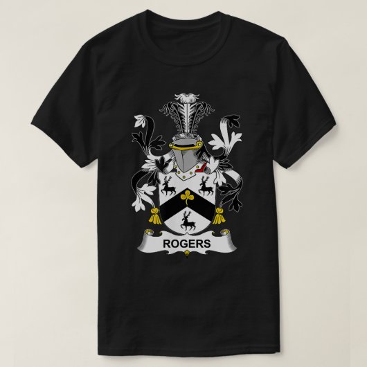 T-shirt Armoiries de Rogers Family Crest   (Design devant)